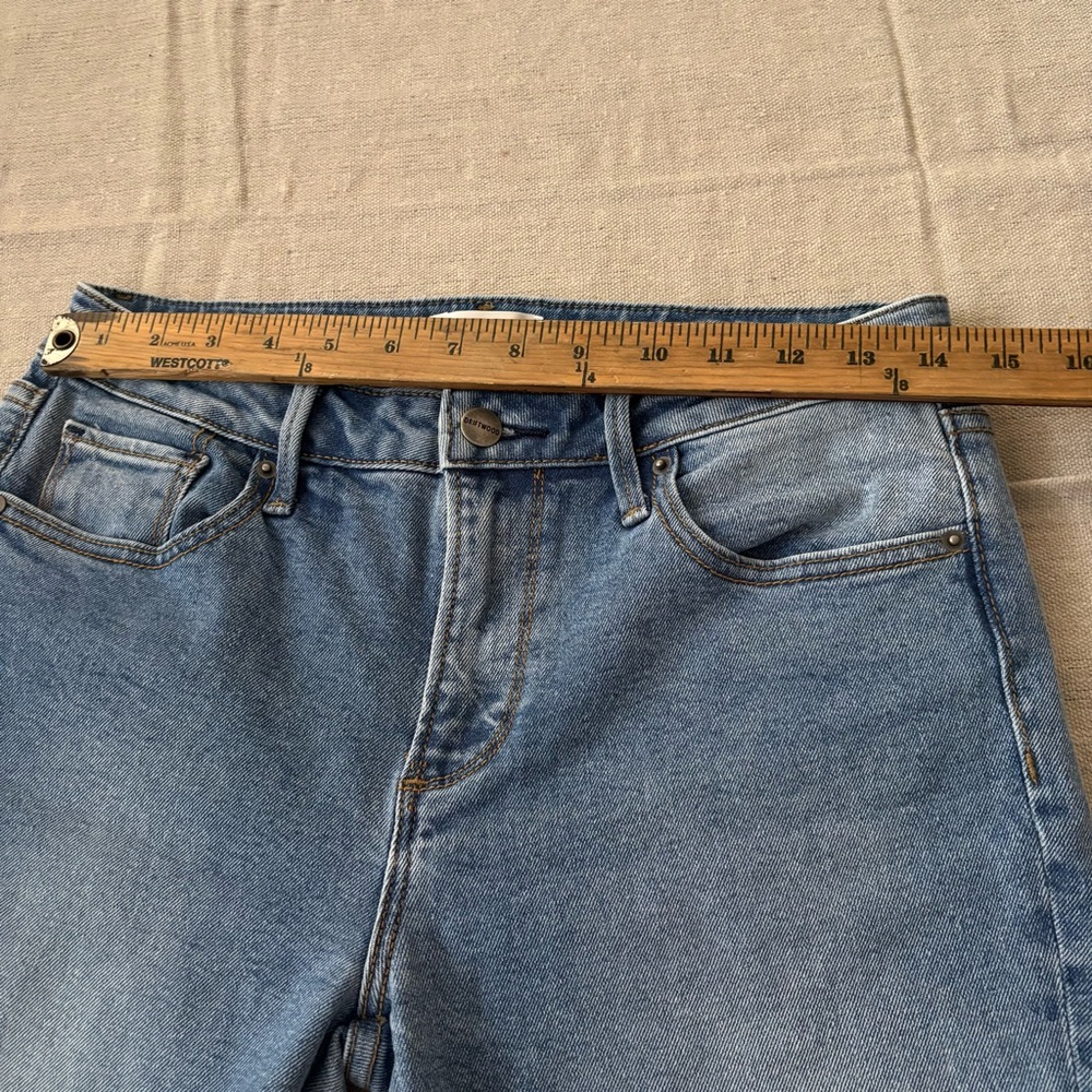 Driftwood Colette Floral Embroidered Jeans Cuffed Cropped Boho Womens Size 27 - Picture 10 of 12